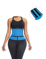 Favorite Blue Big Size Neoprene Shaper Front Zipper